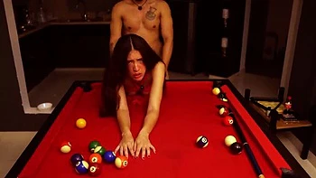 Colombian Teen Slut Fucks Me While Playing Pool - Big Ass Doggy Style in 4K