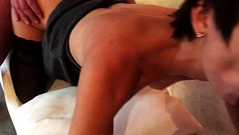 Brunette love hardcore doggystyle sex