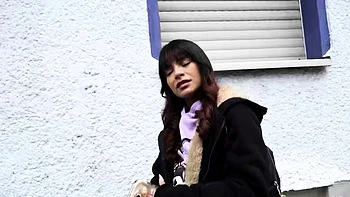 GERMAN SCOUT - Petite Latina talk to Big Dick Anal Sex