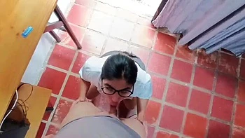 Amateur Colombian Teen ANAL SEX AFTER SCHOOL - Rough Doggy Style & Close-Up Creampie