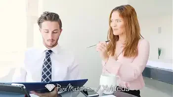 PUREMATURE Ginger Mature Secretary Krissy Lynn Anal Fucked By Big Dick Boss