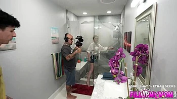 BTS: My Talking Dick Says Fuck My Stepmom - Amateur MILF Big Ass Doggy Style Creampie