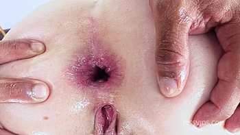 Cum in the mouth. anal destruction. DP. white latina. AR