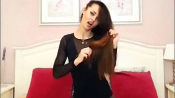 Long Haired Babe: Amateur, Xhamster  Solo Porn