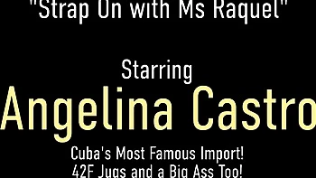 Angelina Castro featuring Angelina Castro and Miss Raquel's lesbian trailer