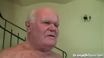 Sweet Teen Blowjob Old Gramps and Fucking