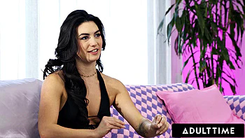 ADULT TIME - Stunning Dark-Haired Megan CRAVES Deep Passionate Sex From Hung Man