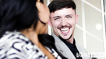 Gorgeous BBW Asian Connie Perignon rammed by white penis