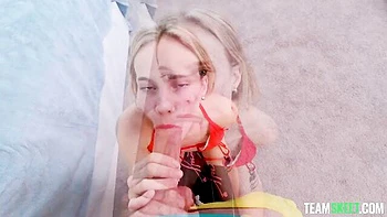 Dude with a truly long cock impaled a hot girlfriend Erica Candfield