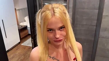 Stepbrother Love: VladaMais Blowjob & Cumshot on Big Tits