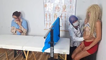 Step Mom Takes Teen Stepdaughter To First Gyno Exam - Redhead Fanny Squirting & Medical Fetish