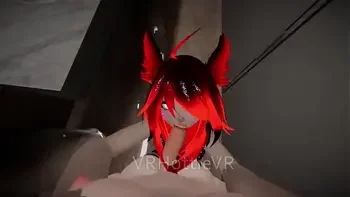 Public Restroom Suck And Fuck Red Head POV Lap Dance VRChat ERP
