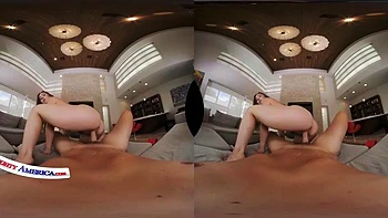 Busty Co-ed Ashly Anderson comes over after school to fuck you poolside