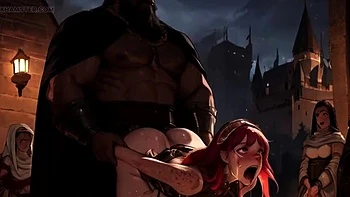 Spicy Toons: African Warrior BBC Rough Fucks & Creampie in European Street Sex