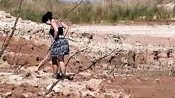 Busty brunette solo masturbation