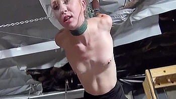 Petite Blonde Teen 18+ In Stockings Learns A Lesson In Bondage