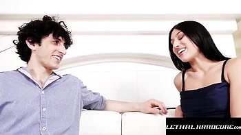 Perky Nick Strokes and Alexa Chains's face fuck scene