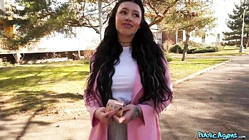 Busty brunette Nala rides big cock cowgirl style