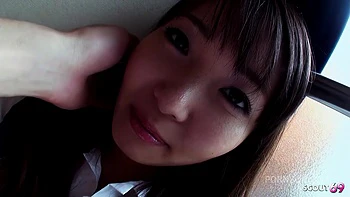 Japanese Teen with Big natural Tits seduce to First Time Uncensored Amateur POV Fuck by Classmate