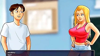 Car Toon - Stepsis Wants Stepbros Huge Dick- Summertime Saga