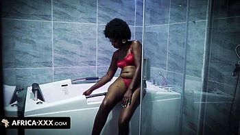 Black Beauty Bathing in Africa