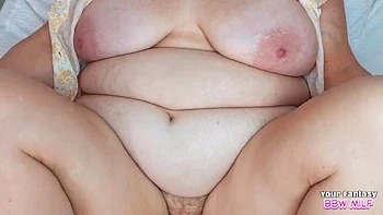 Hairy BBW MILF Cheats in Bed with Homemade Fun
