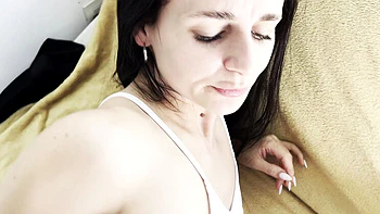 Amateur Brunette Kate Rich Takes First Anal Doggy Creampie POV