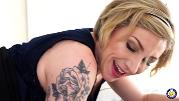 The French MILF known as Julie Holly receives an anal creampie from Mugur during the time her husband is away at work.