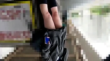 Японка сосет член в белье от первого лица