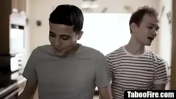 Vile step-sons take care of depressed stepmom - mature double penetration