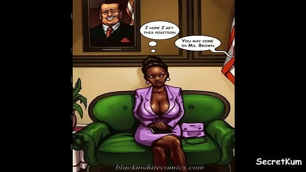 The Mayor S1 ep. 1 - Young black woman Job Interview to become the Mayor's Secretary - Interracial Fuck