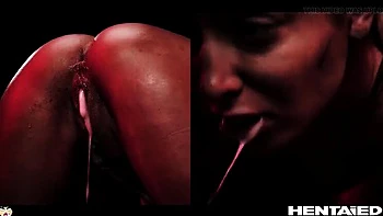 Alien Hunter Talia Mint's Perfect Anal Creampie Solo