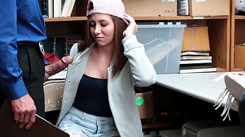 Hard fuck in the office with Hayden Hennessy