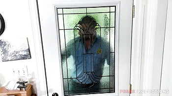 Automne aux gros seins baisée en trio anal au Québec