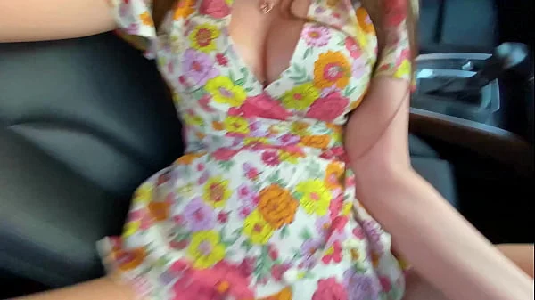 Stepmother: - Fuck me please! gave herself to her stepson right in the car after a quarrel with her husband.