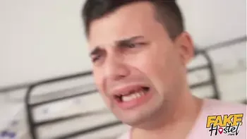 Fake Hostel - Cock Stuck In A Vacuum Cleaner but help from 18 year old natural horny Rika to release the dick and empty the balls over her pretty face