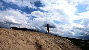Naked Blonde Russian Babe Fucked at Beach and Site
