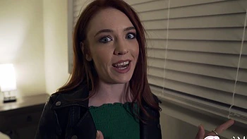 Brunette couple fucks with fingering, blowjob & shaved pussy