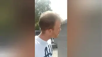 Homemade amature outdoors. Rad Brad Milf gets pussy fucked and throats cock part 1