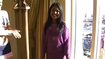 Asian Threesome with Big Cock Handjob POV