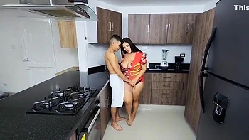 BBW Milf Savannah Watson Swallows Husband’s Friends