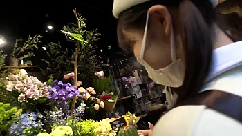 Fellation hardcore avec cul asiatique