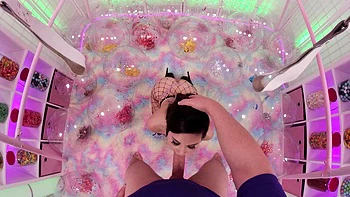 Luna Lovely folla anal duro con vibrador y mamada