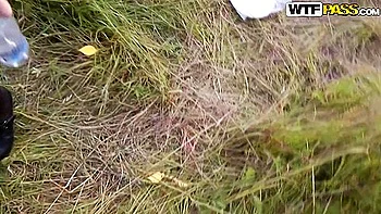 Goth Teen Gets Anal Assfucked Outdoors