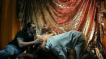 Deborah Valentine Takes Two Big Cocks in Her Blonde Ass