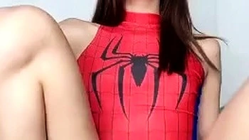 Japanese Teen Breanna Rides Dildo in Costume