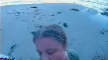 Stepson cheats with stepmom on the beach