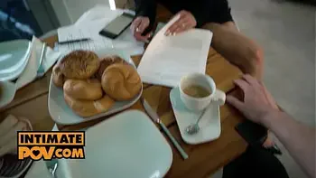 POV - Hot wife Shalina Devine makes her hubby cum in the morning