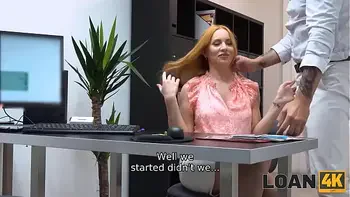 LOAN4K. Big-boobied MILF is satisfied with cock in snatch and cash