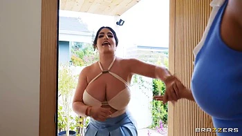 Morgan, Sarah & Madison Fuck Hard While Sarah Talks